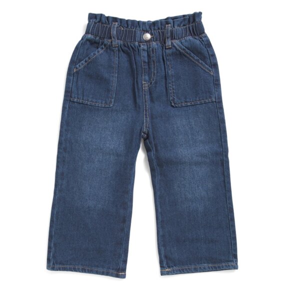 LEVIS Other - LEVIS Indigo Toddler Girls Wide Leg Paper Bag Waist Denim Jeans